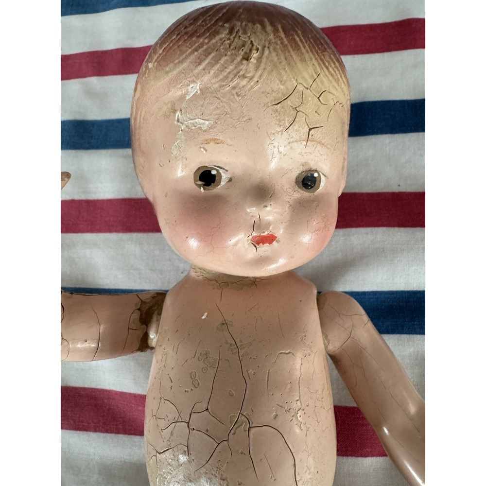 Old Composition Doll 11.5" No Name